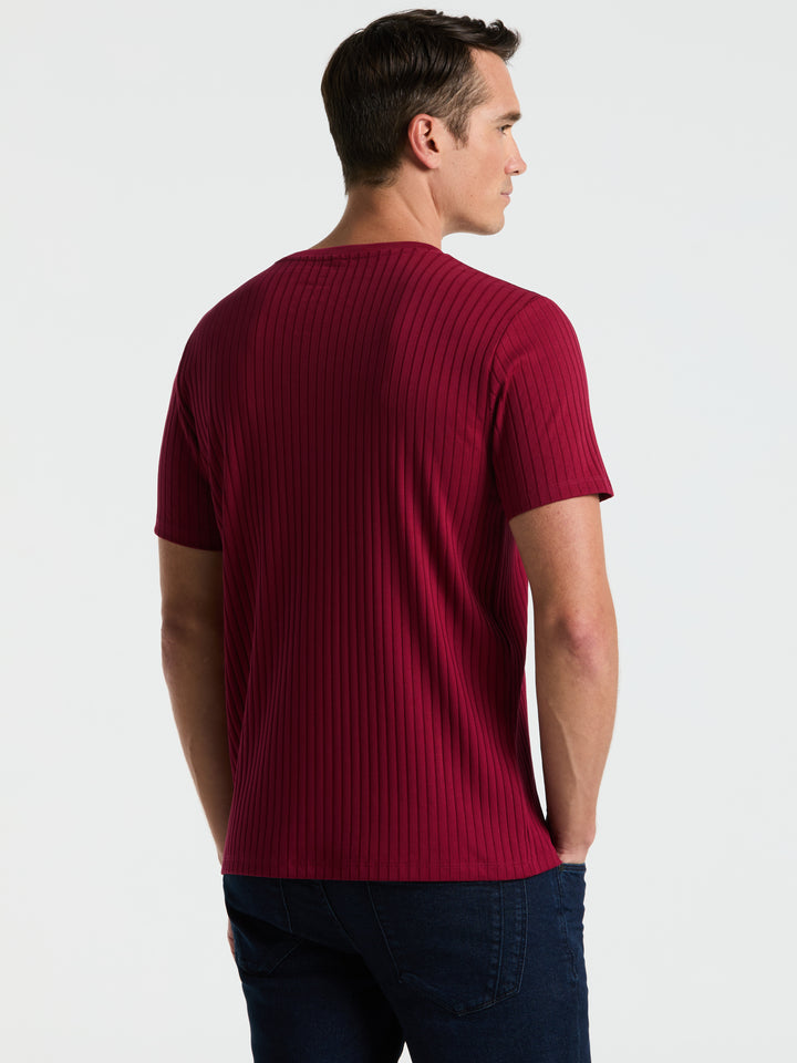 Solid Crew Tee (Rumba Red) 