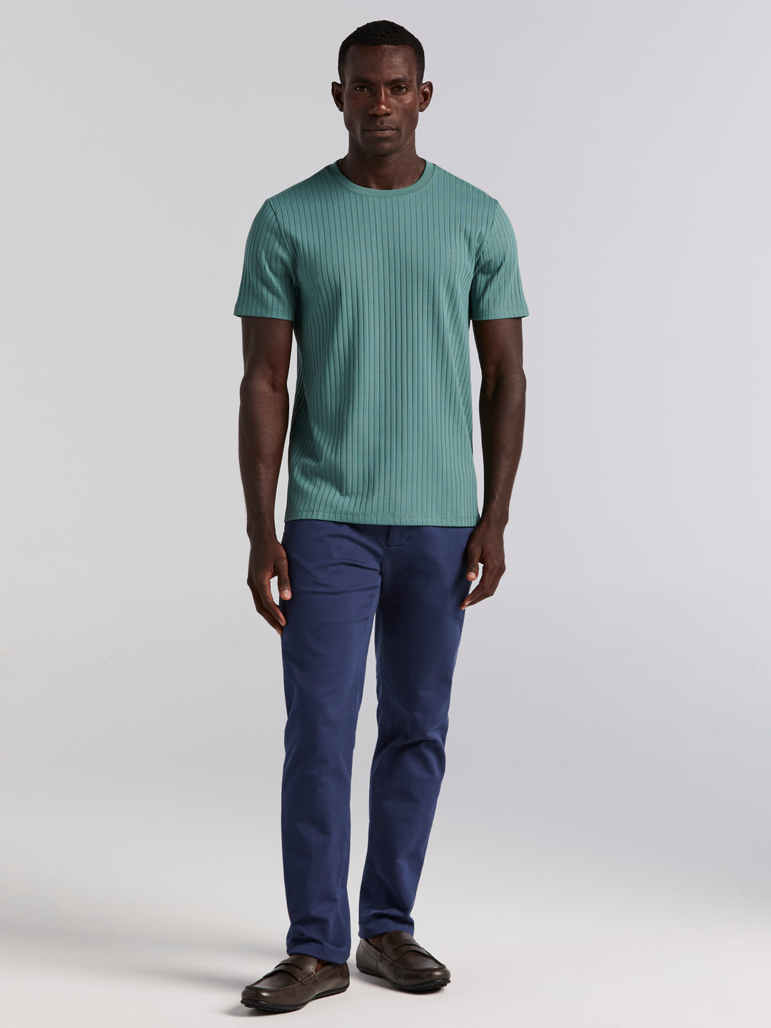Solid Crew Tee (Sea Pine) 