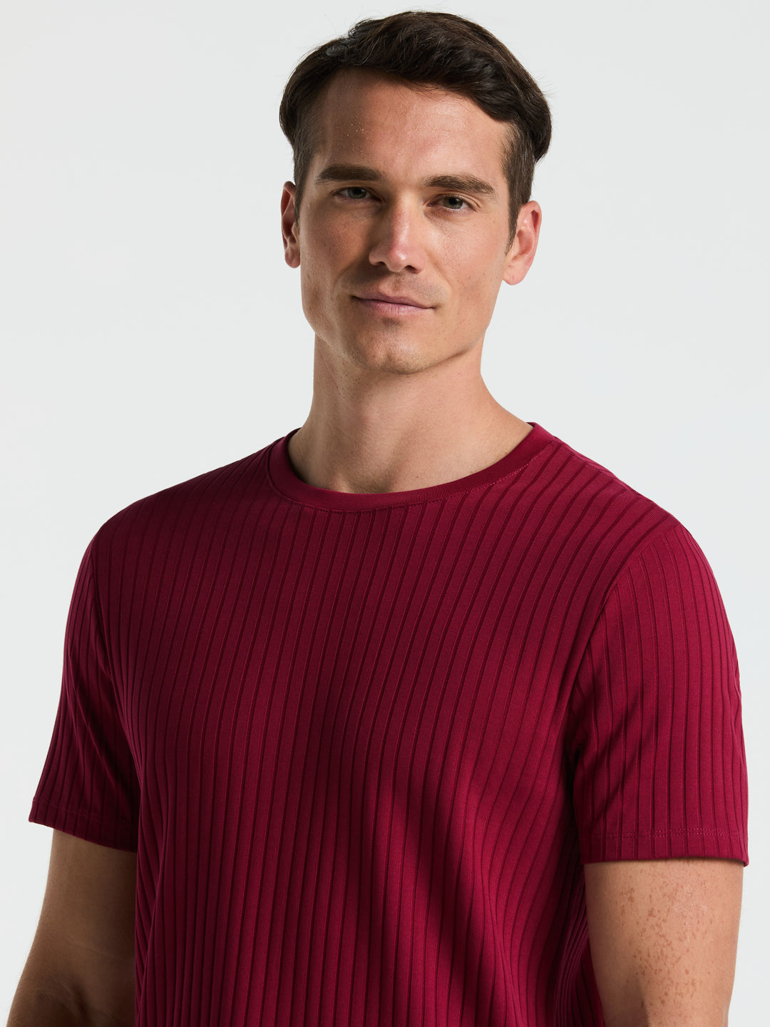 Solid Crew Tee (Rumba Red) 