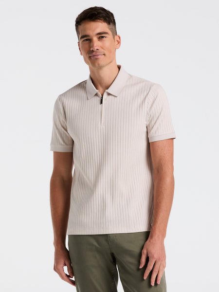 トップス FRED PERRY Ribbed Polo Shirt Perry-Ellis-mens-Ribbed-