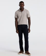 Quarter Zip Ribbed Polo (Drizzle) 