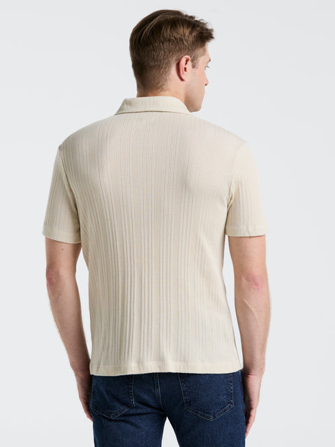Ribbed Stripe Shirt (Castle Wall) 