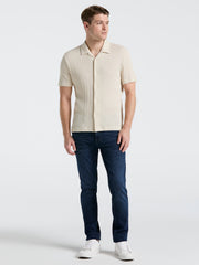 Ribbed Stripe Shirt (Castle Wall) 
