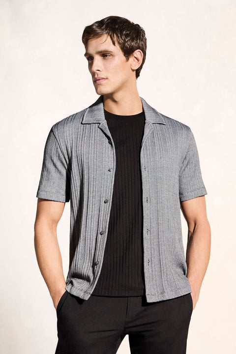 Ribbed Stripe Shirt