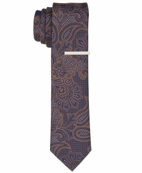 Robbins Paisley Tie (Brown) 