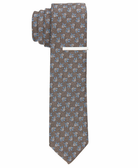 Rona Floral Tie (Taupe) 
