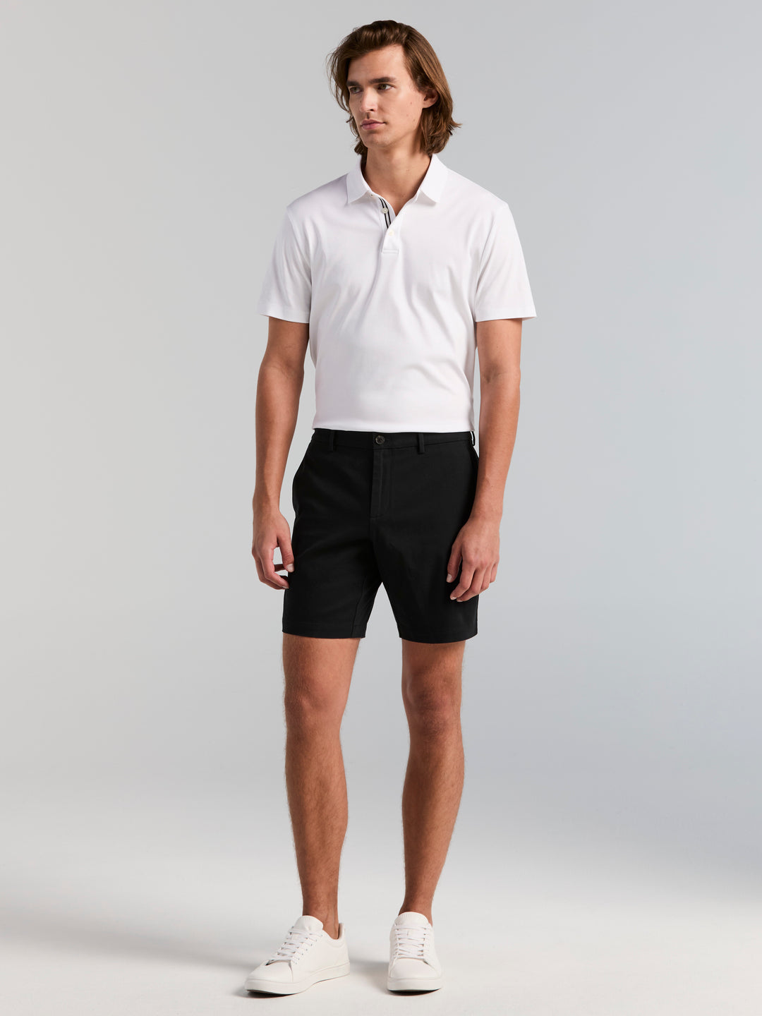 Cotton Sateen Anywhere Bermuda 8" Short (Caviar) 