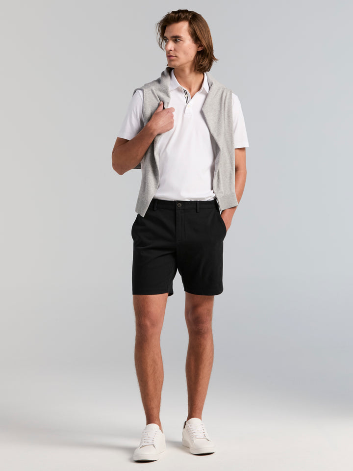 Cotton Sateen Anywhere Bermuda 8" Short (Caviar) 