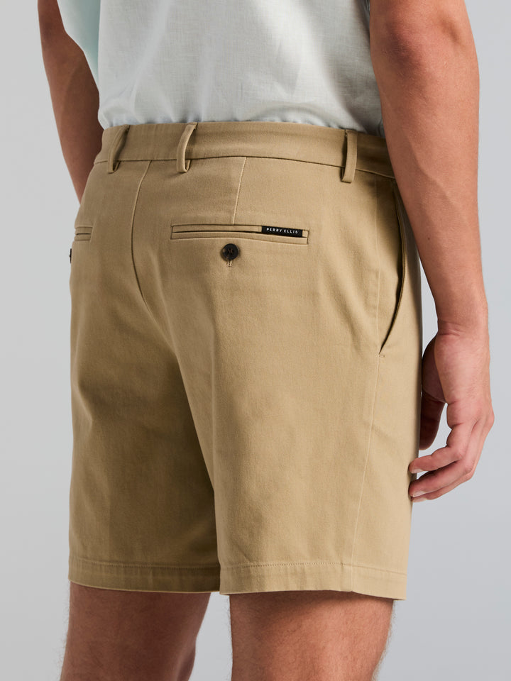 Cotton Sateen Anywhere Bermuda 8" Short (Elmwood) 