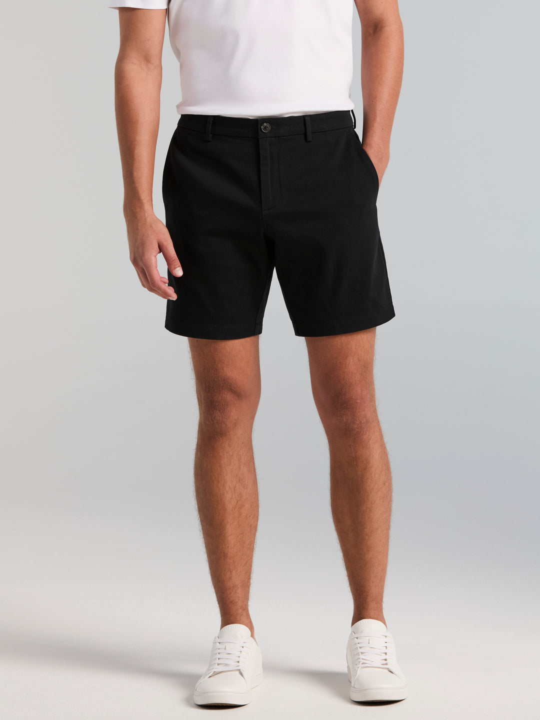 Cotton Sateen Anywhere Bermuda 8" Short (Caviar) 