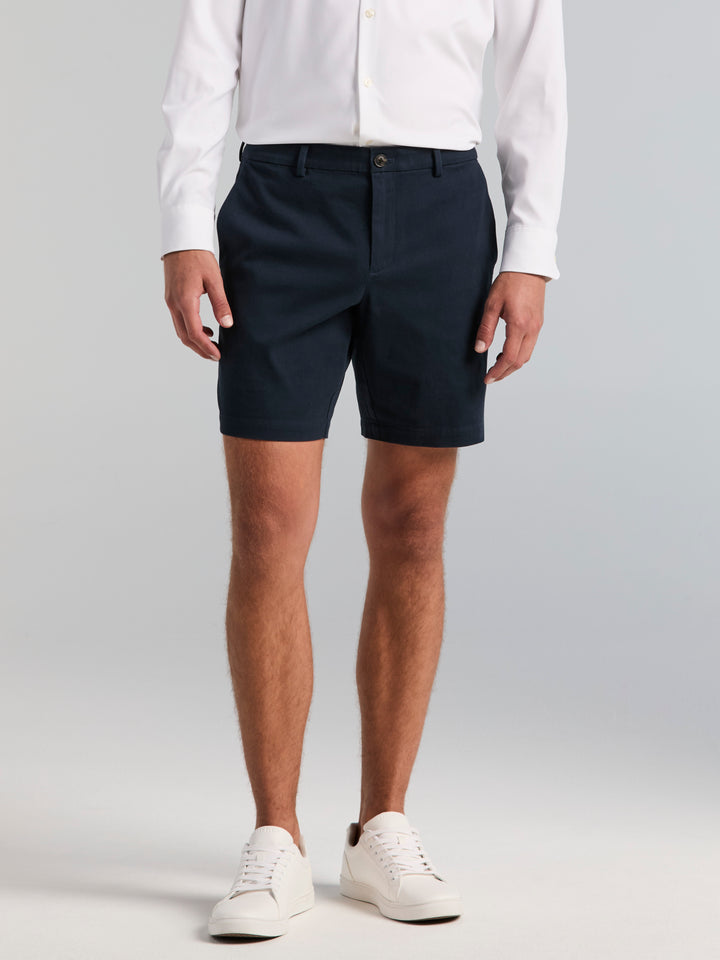 Cotton Sateen Anywhere Bermuda 8" Short (Dark Sapphire) 