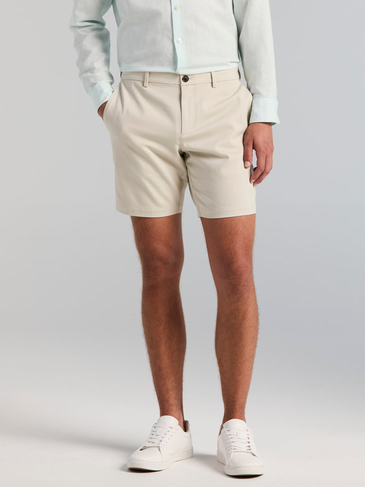 Cotton Sateen Anywhere Bermuda 8" Short (Moonstruck) 