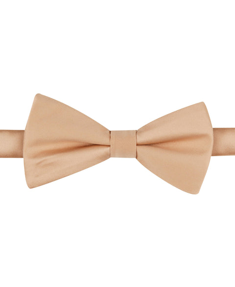 Sateen Solid Bow Tie Champagne Perry Ellis