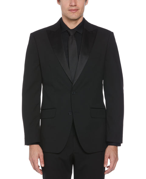 Tux Jacket with Satin Piecing (Black) 