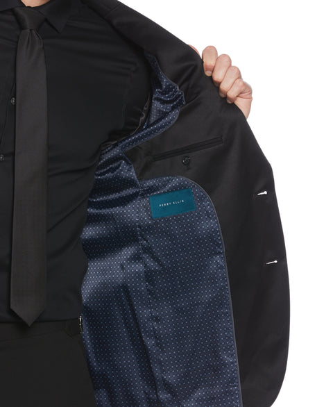 Tux Jacket with Satin Piecing (Black) 
