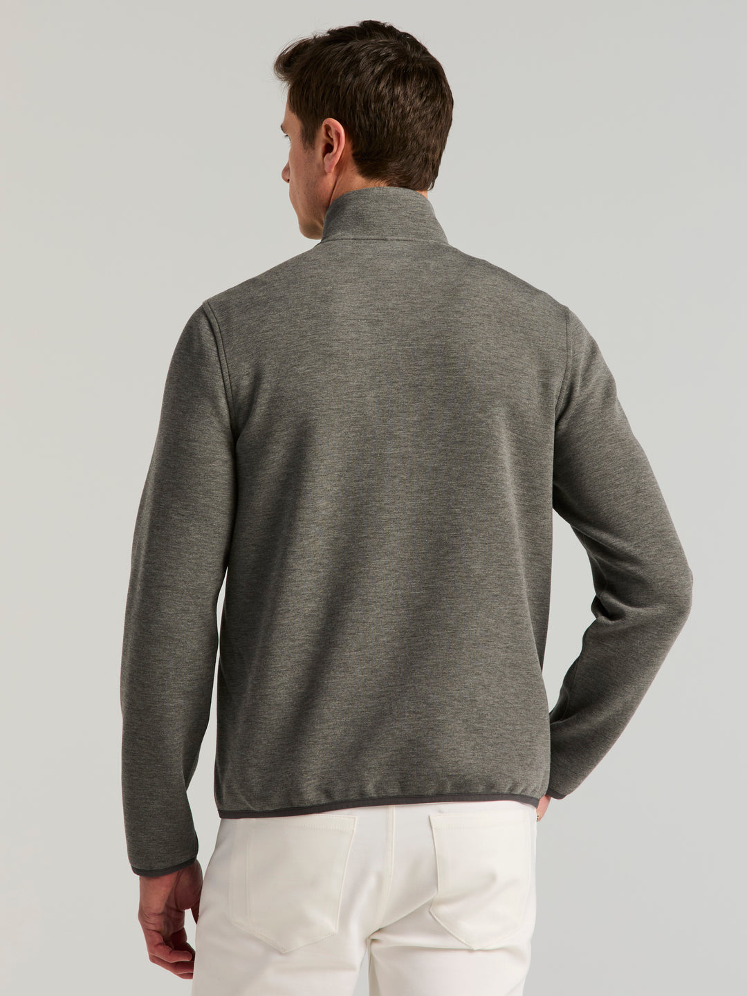 Scuba Mock Full Zip Shirt (Magnet Htr) 