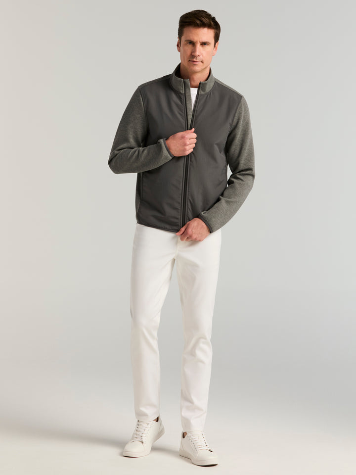 Scuba Mock Full Zip Shirt (Magnet Htr) 