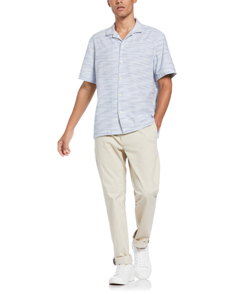 Seersucker Camp Shirt (Dark Sapphire) 