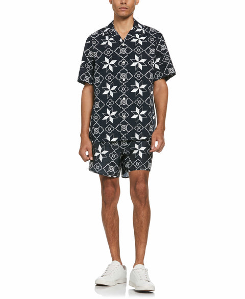 Short Sleeve Star Shirt (Dark Sapphire) 