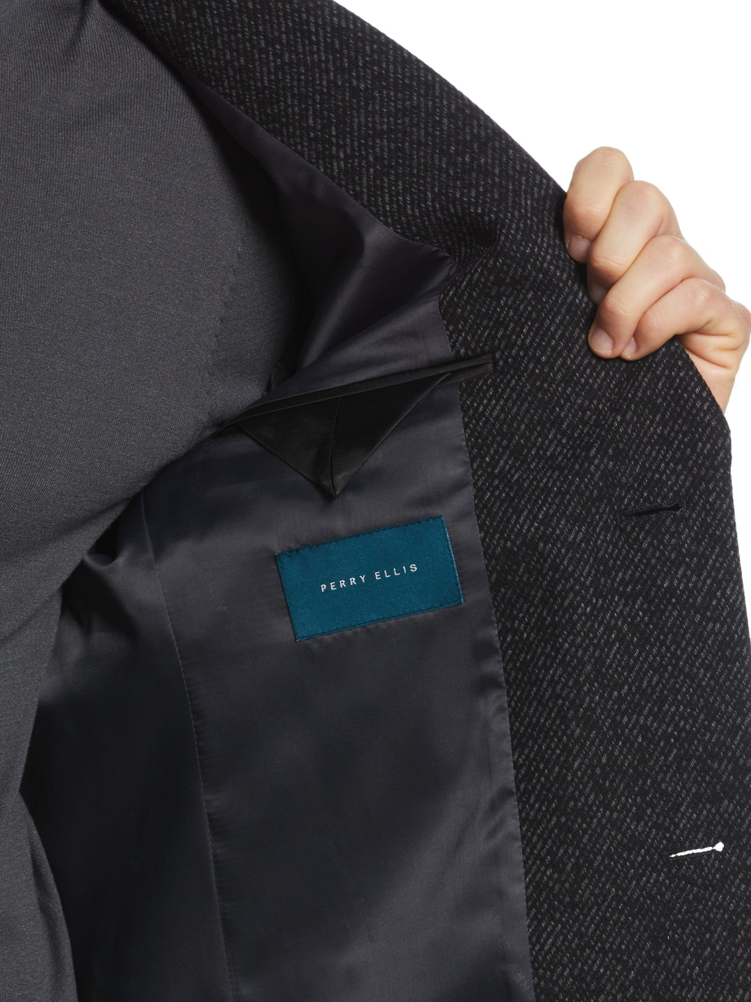 Ezra Single Breasted 3 Button Overcoat (Dark Charcoal) 