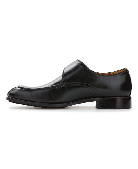 Single Monk Strap Dress Shoe (Black) 