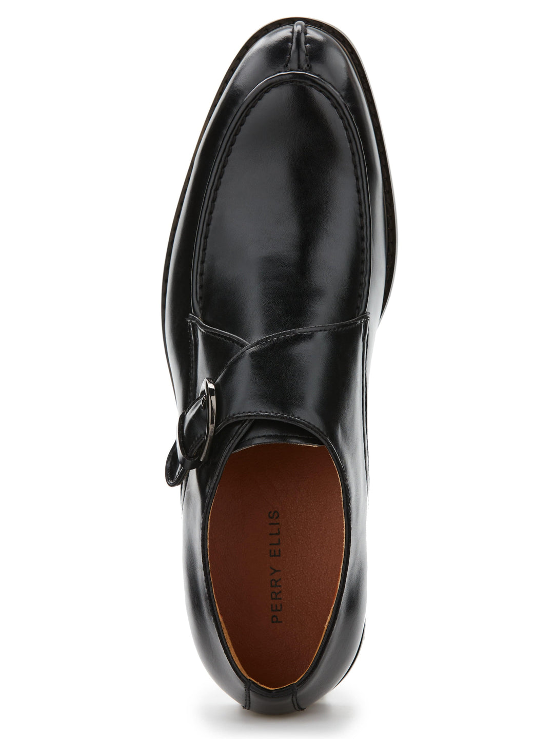 Single Monk Strap Dress Shoe (Black) 