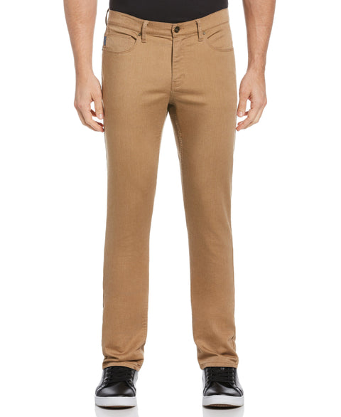 Skinny Fit Stretch Heather Anywhere 5-Pocket Pant (Camel Heather) 
