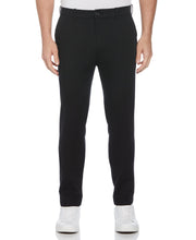 Skinny Fit Flat Front Stretch Chino (Black) 