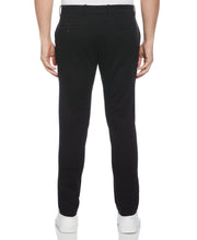 Skinny Fit Flat Front Stretch Chino (Black) 