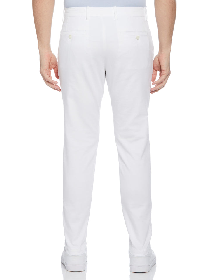 Skinny Fit Flat Front Stretch Chino (Bright White) 