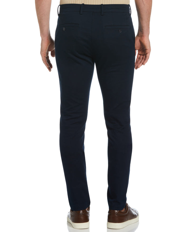 Skinny Fit Flat Front Stretch Chino (Dark Sapphire) 