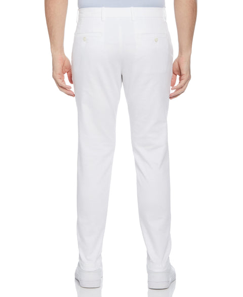 Skinny Fit Flat Front Stretch Chino (Bright White) 