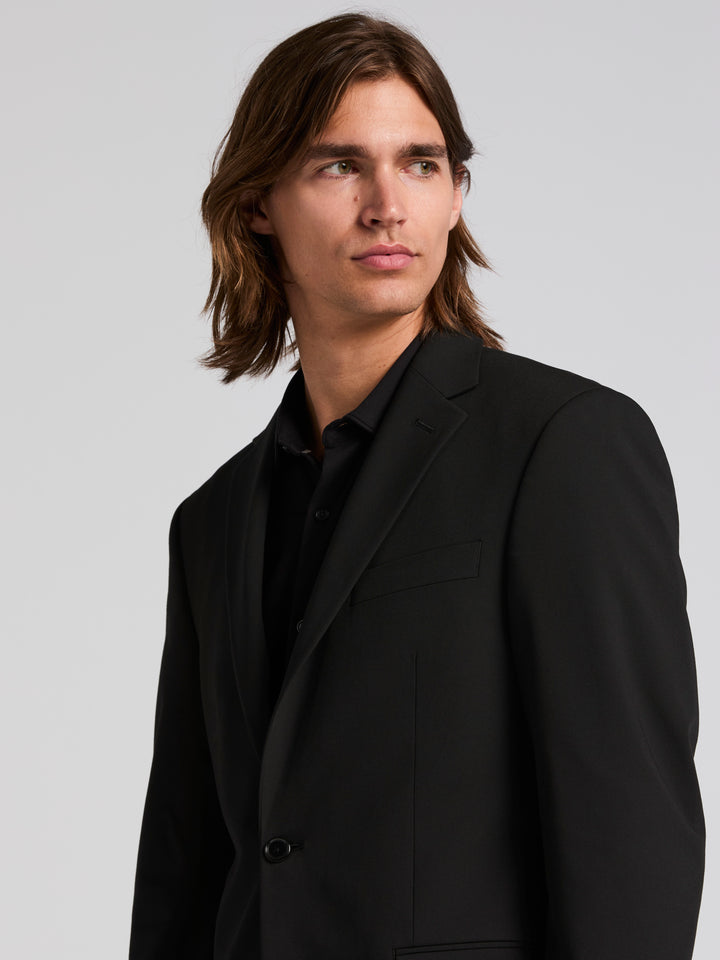 Skinny Gabardine Jacket (Black) 