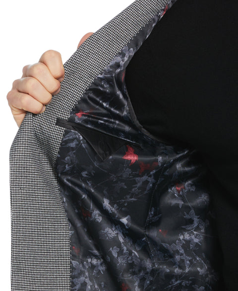 Skinny Fit Peak Lapel Sport Coat (Lt Grey/Black) 