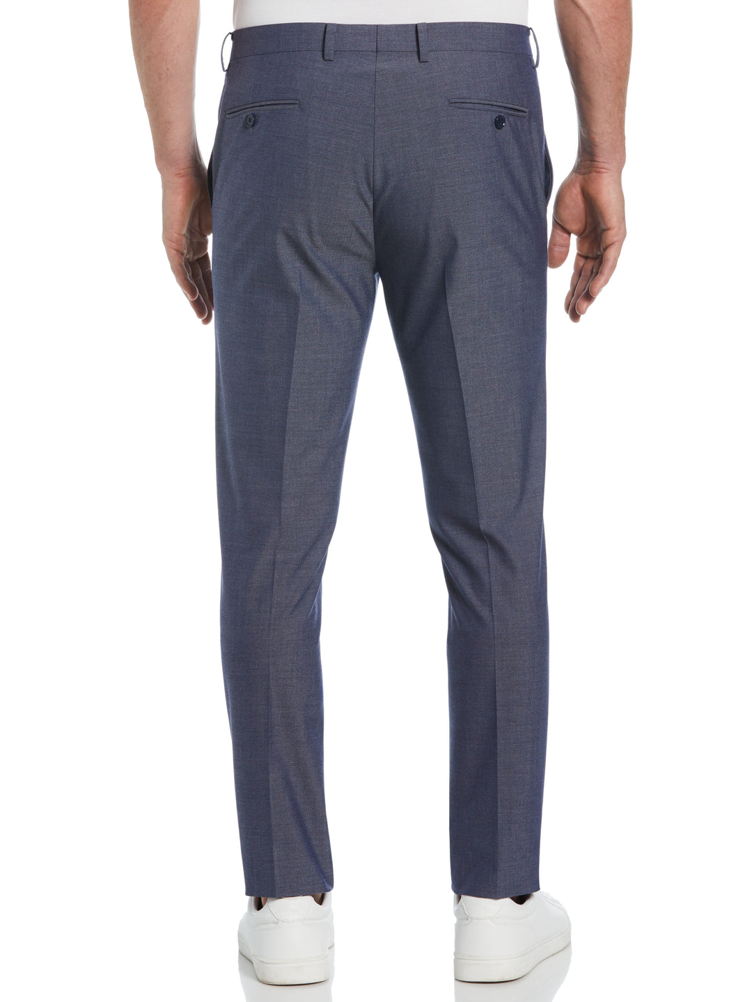 Slim Fit Iridescent Suit Pant (Blue) 