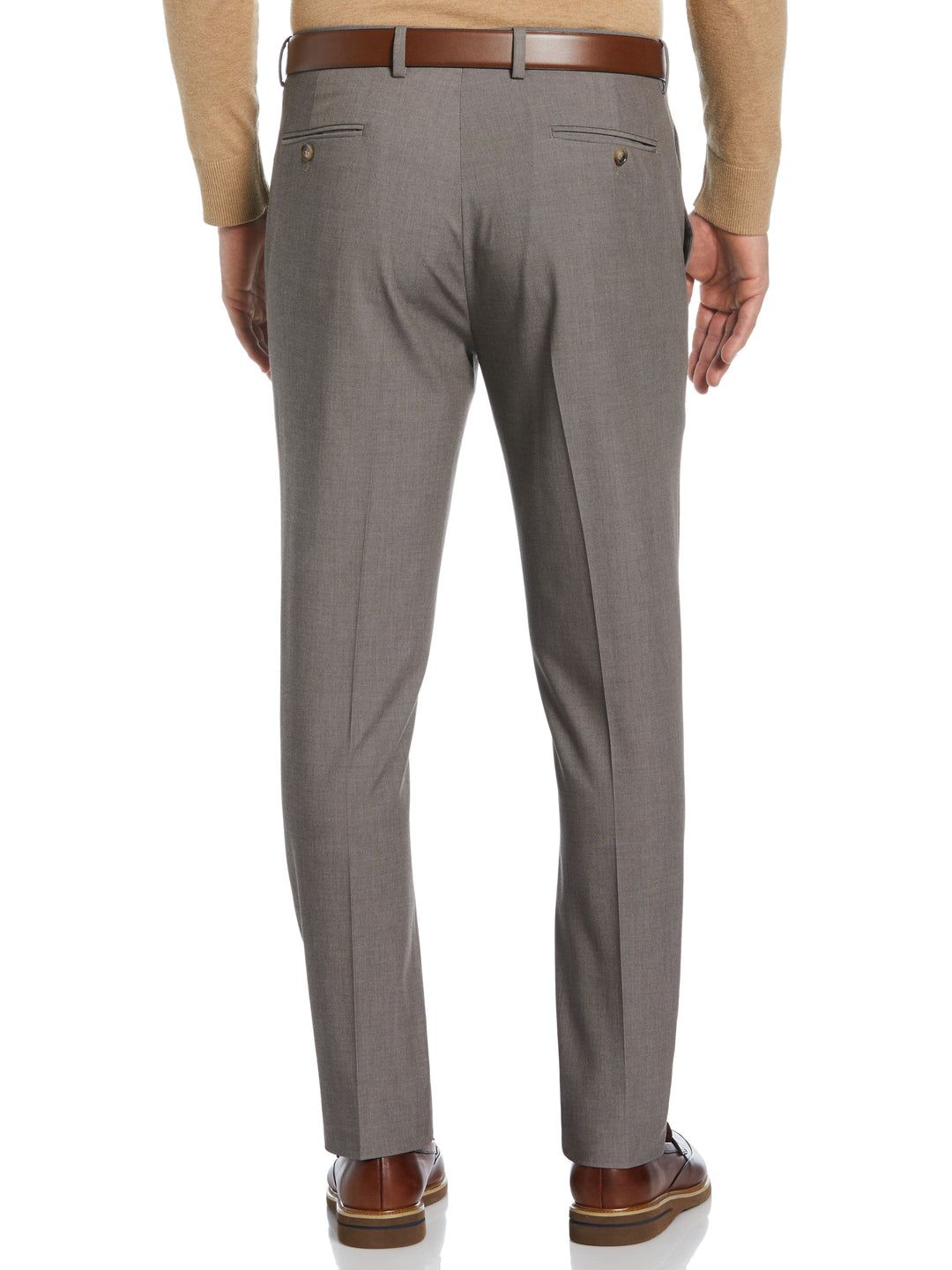 Slim Fit Notch Suit Pant (Brown) 