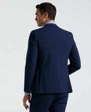 Skinny Fit Mini Houndstooth Suit Jacket (Blue) 