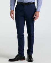 Skinny Fit Mini Houndstooth Suit Pant (Blue) 