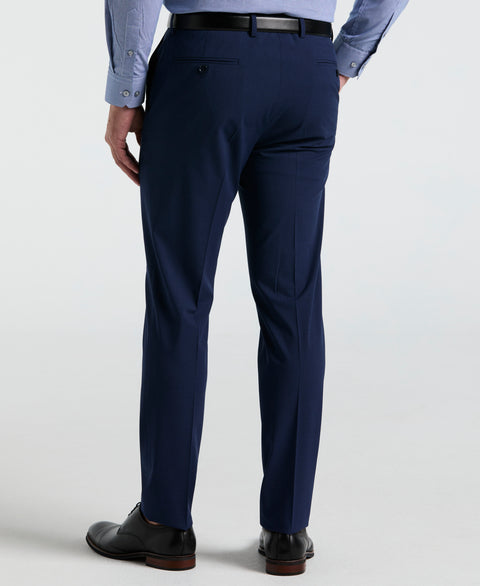 Skinny Fit Mini Houndstooth Suit Pant (Blue) 