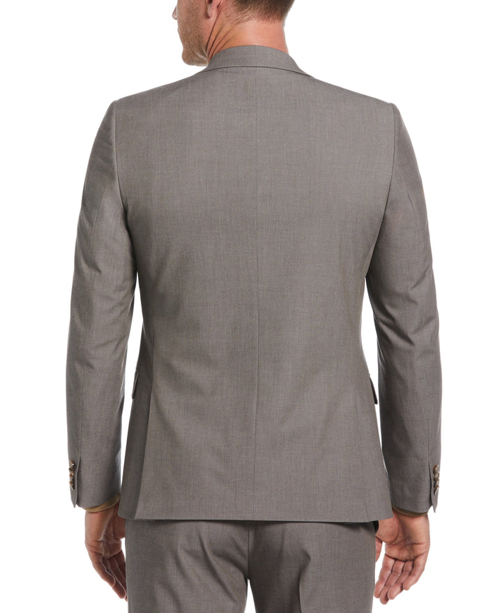 Slim Fit Notch Stretch Suit Jacket (Brown) 