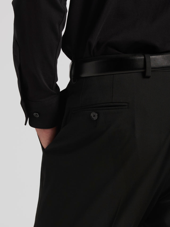 Skinny Fit Performance Gabardine Stretch Pant (Black) 