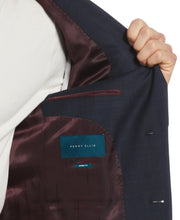 Slim Fit Notch Lapel Suit Jacket (Blue) 