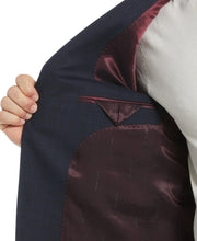 Slim Fit Notch Lapel Suit Jacket (Blue) 