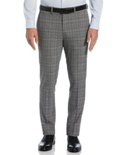 Skinny Fit Plaid Suit Pant (Lt Grey/Black) 