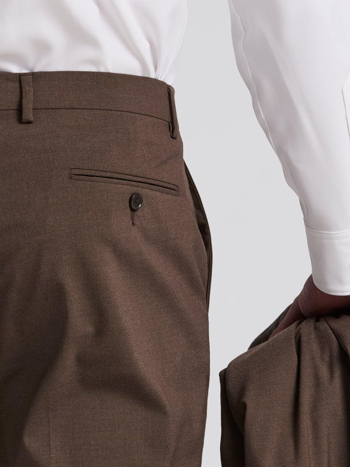 Skinny Fit Light Brown Suit Pant (Tan) 