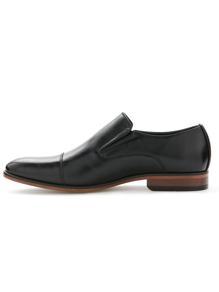 Slick Cap Toe Slip-On (Black) 