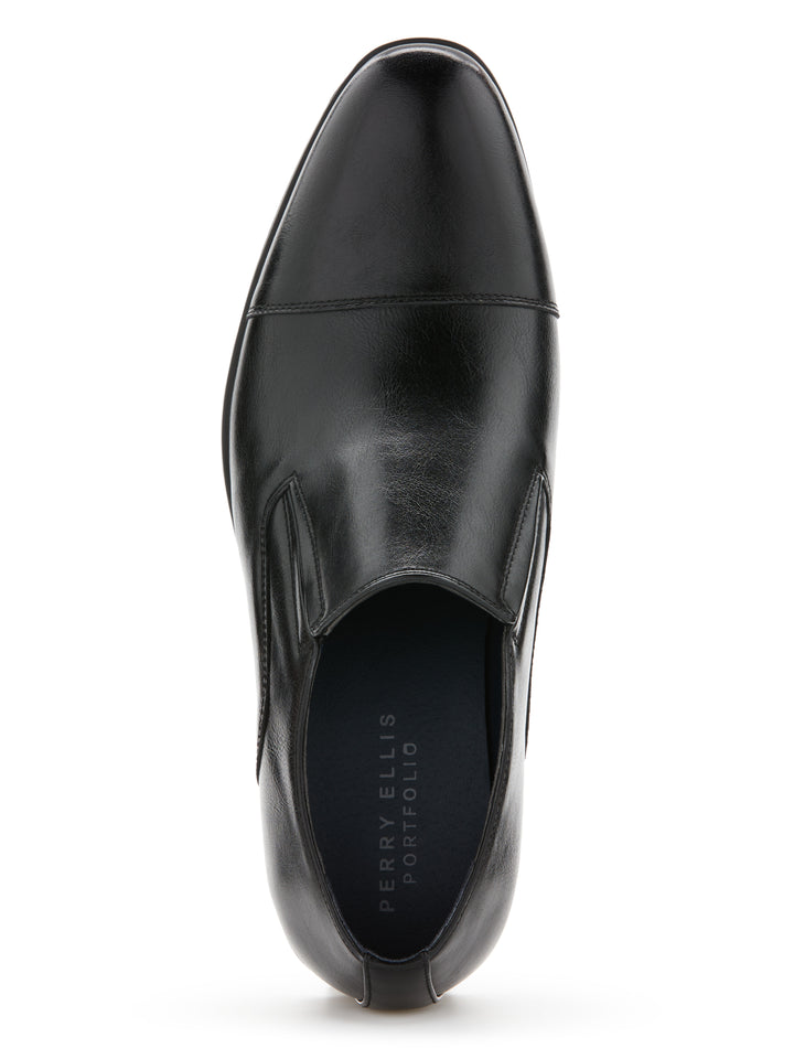 Slick Cap Toe Slip-On (Black) 