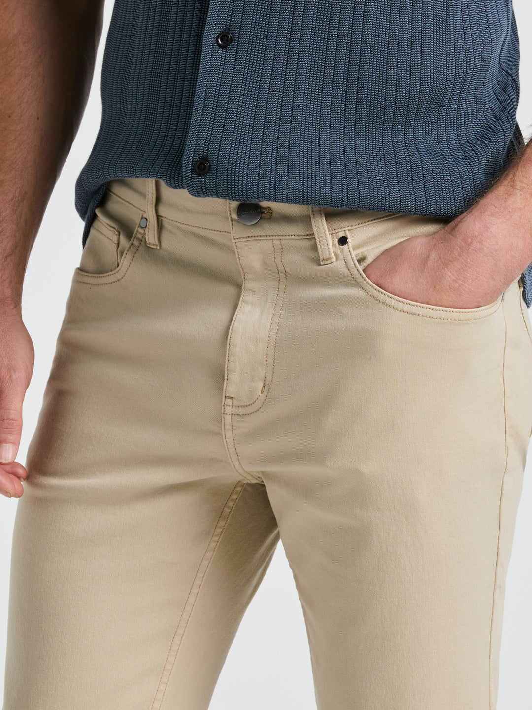 Slim Fit 5 Pocket Denim Pant (Bone Wash) 
