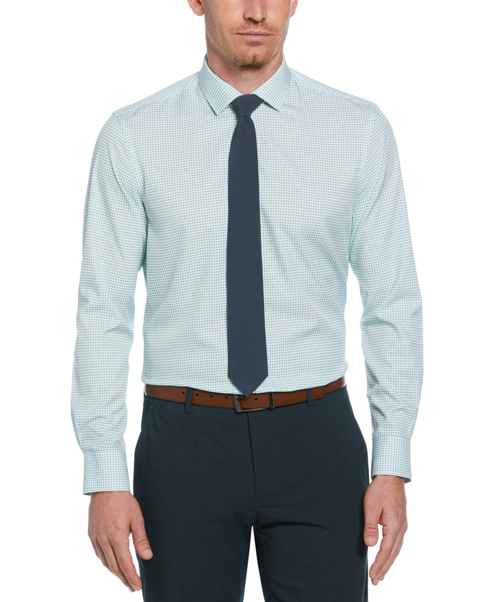 4-Way Stretch Big Check Shirt (Green) 