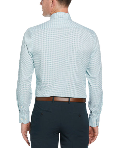 4-Way Stretch Big Check Shirt (Green) 